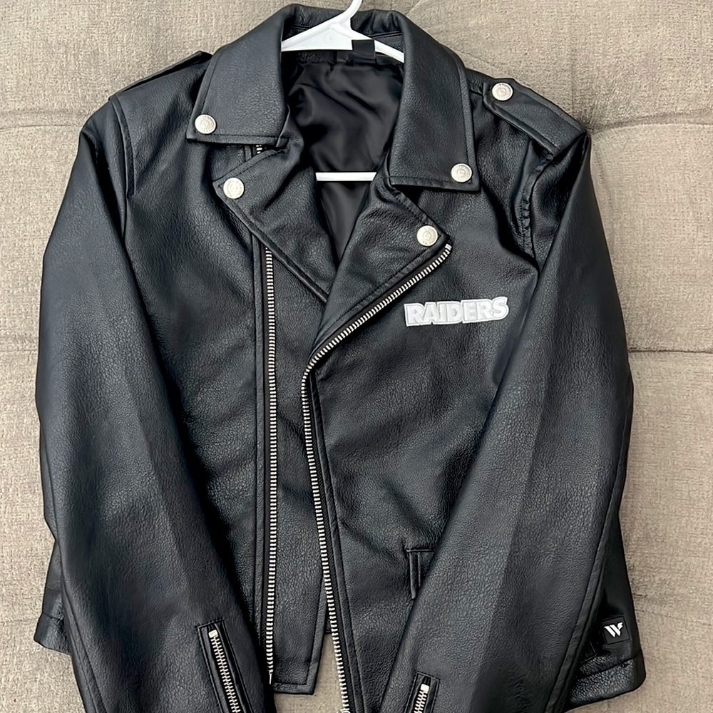 Raiders Limited Edition Wild Collective Leather Jacket